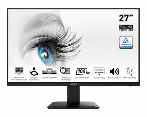 MSI PRO MP273A 27" FHD IPS Monitor (100hz)