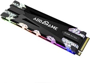 Addlink X70 RGB 512GB NVME SSD (Read Speed 3400MB/s)