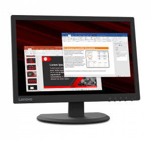 LENOVO E20-20 19.5" WXGA IPS Monitor (60Hz) (ᴄʜᴀᴛ ᴛᴏ ɢᴇᴛ ᴅɪꜱᴄᴏᴜɴᴛ)