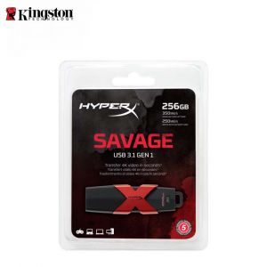Kingston HyperX Savage USB Flash Drive 256GB (USB 3.1 Gen 1 ,Read Speed 350MB/s)