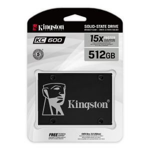Kingston KC600 512GB NVMe SSD (Read Speed 550MB/s)