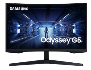 SAMSUNG Odyssey G5 31.5" FHD CURVED VA Monitor (165Hz,1ms)(ᴄʜᴀᴛ ᴛᴏ ɢᴇᴛ ᴅɪꜱᴄᴏᴜɴᴛ)